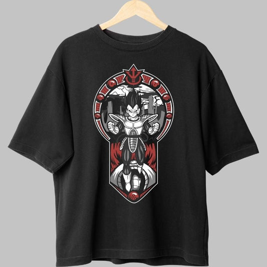 Tricou Anime Dragon Ball -Vegeta Saiyan Royal Legacy negru