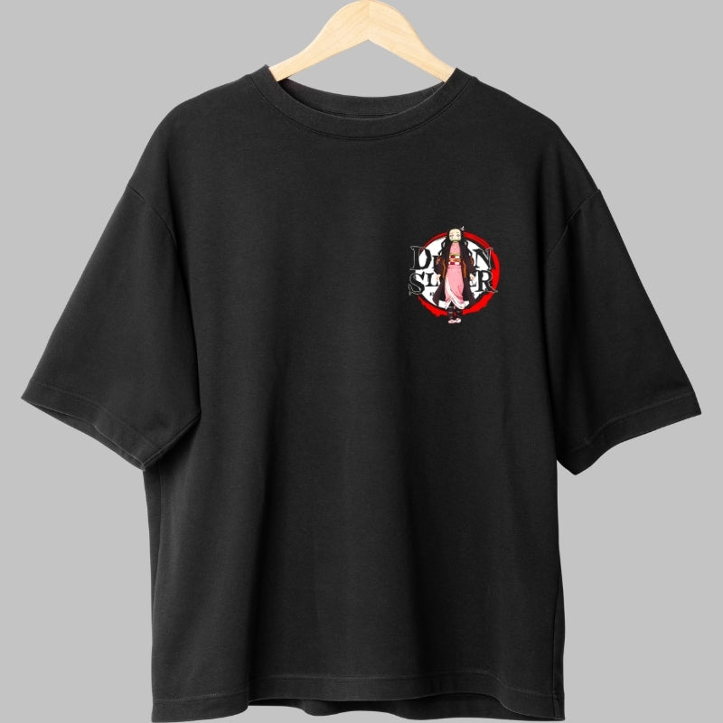 Tricou Anime Nezuko Demon Form - Kimetsu Style Fata