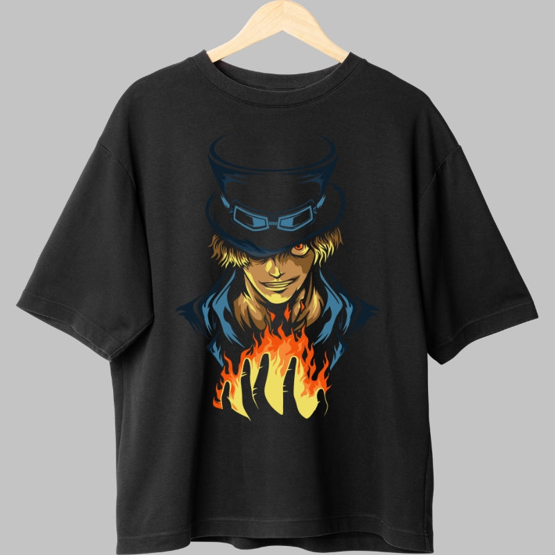 Tricou Anime One Piece - Flacara Fratelui Portgas D. Ace fata