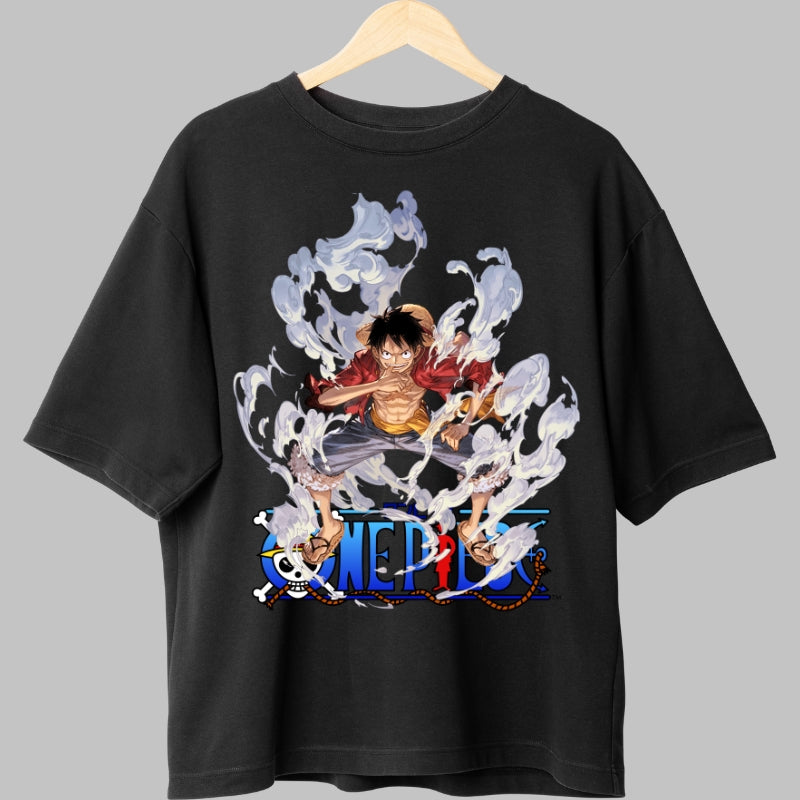 Tricou Anime One Piece - Luffy Gear Second Aura fata