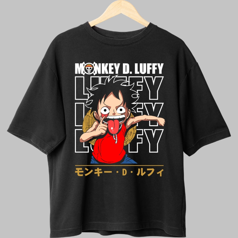 Tricou Anime One Piece - Monkey D. Luffy Expressive Mode fata