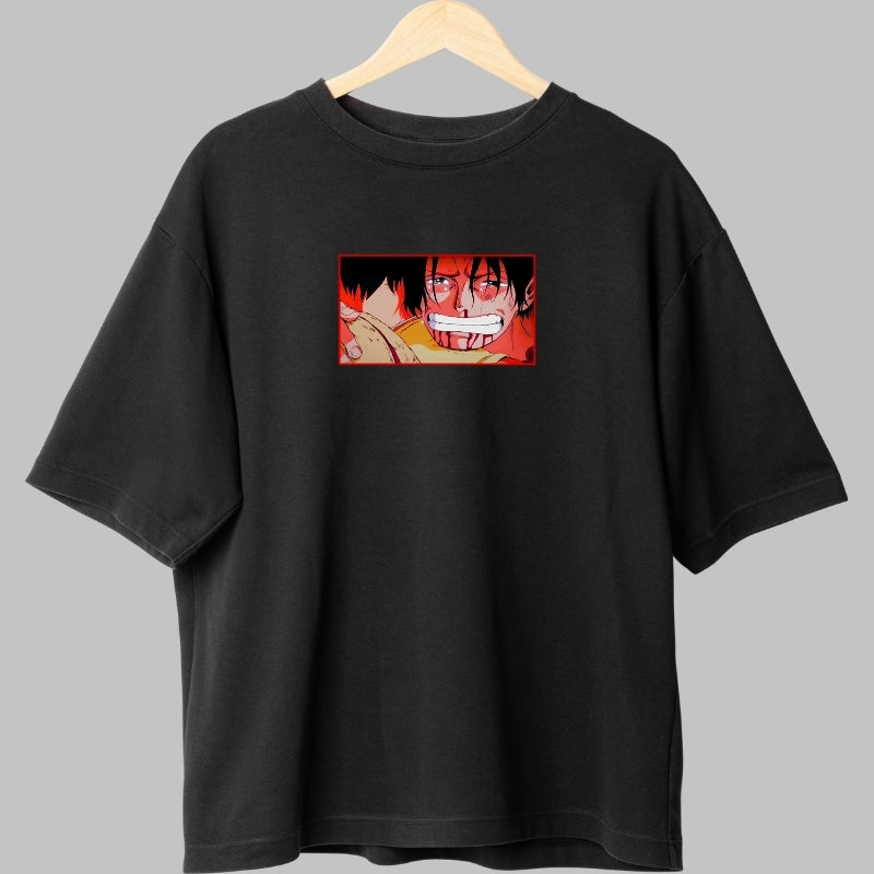 Tricou Anime One Piece - Portgas D. Ace Wanted Poster fata