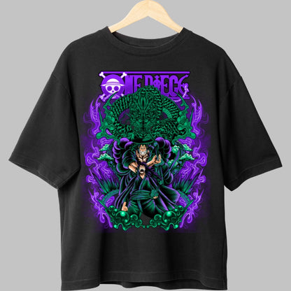 Tricou Anime One Piece - Zoro King of Hell Spirit fata
