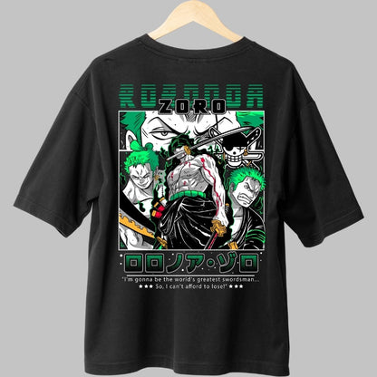 Tricou Anime One Piece - Zoro Sabia Onoarei spate