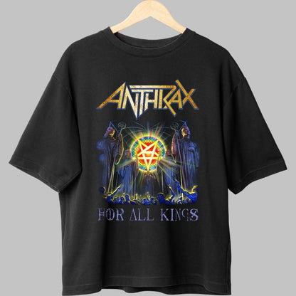 Tricou Anthrax - For All Kings Edition fata negru