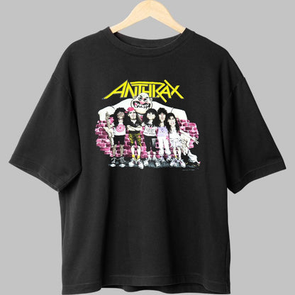 Tricou Anthrax - Wall Art Edition fata negru