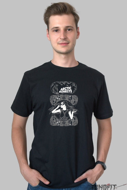 Tricou Arctic Monkeys - Design Artistic Noir barbat negru