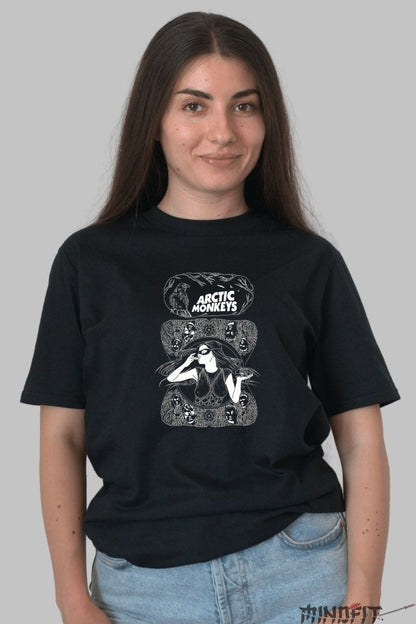 Tricou Arctic Monkeys - Design Artistic Noir dama negru