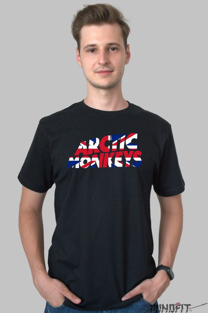 Tricou Arctic Monkeys - Union Jack Edition barbat negru