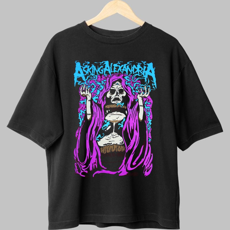Tricou Asking Alexandria - Reaper Chronos Edition fata negru