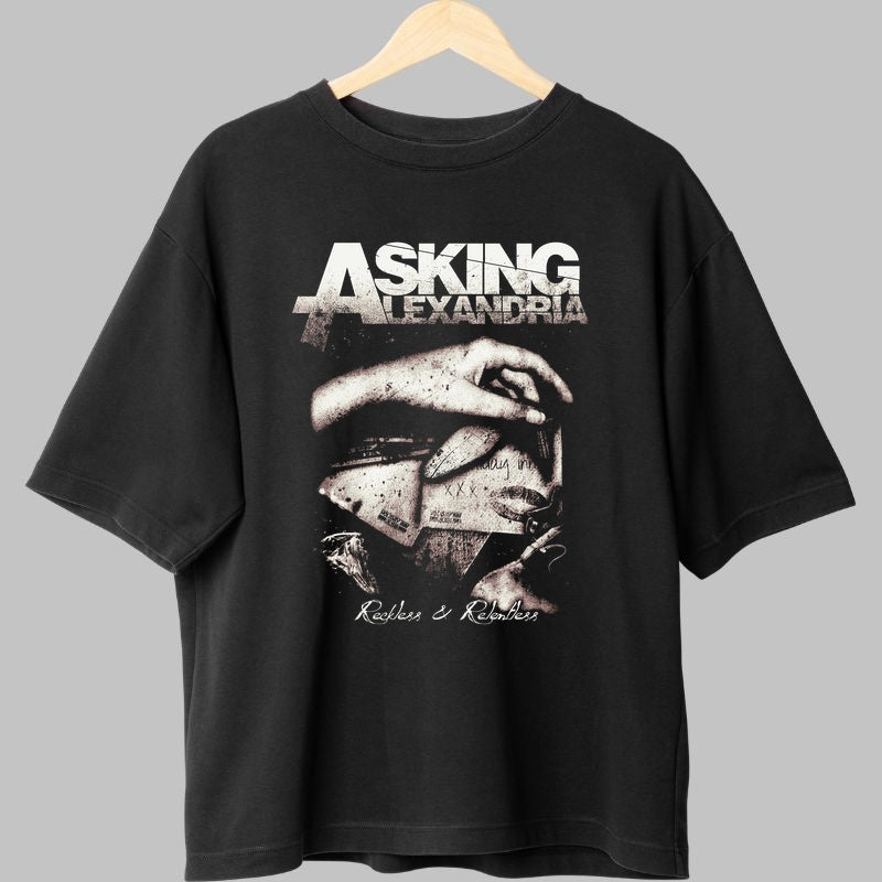 Tricou Asking Alexandria - Reckless & Relentless fata negru