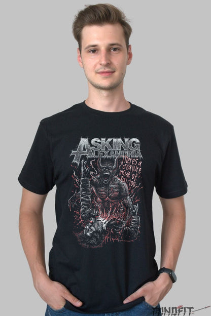 Tricou Asking Alexandria - There-s a Creature Inside barbat negru