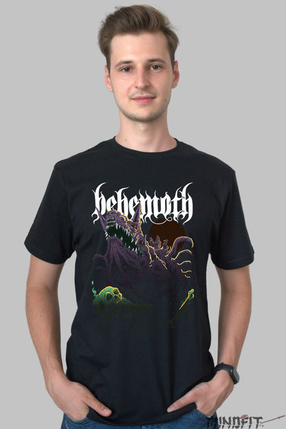 Tricou Behemoth - Monstrul Apocaliptic barbat negru