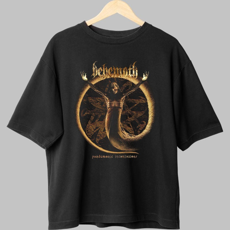 Tricou Behemoth - Pandemonic Incantations fata