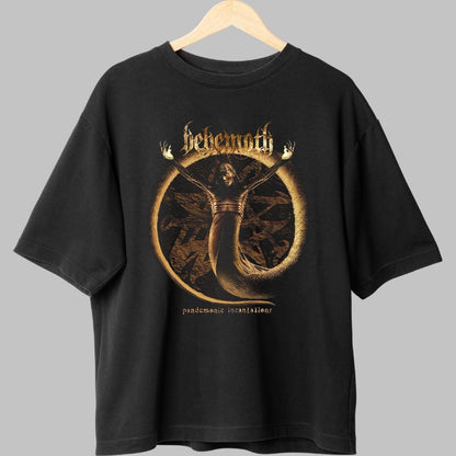 Tricou Behemoth - Pandemonic Incantations fata