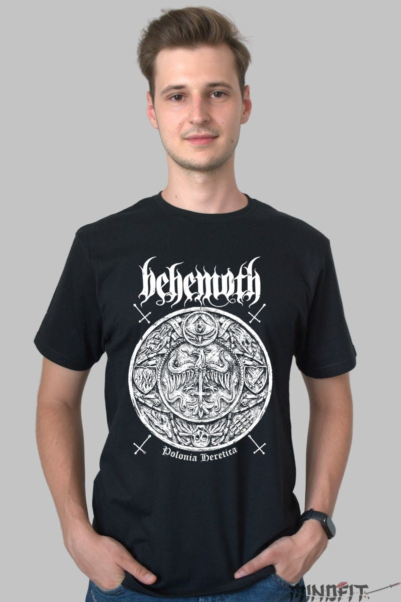Tricou Behemoth - Polonia Heretica barbat negru