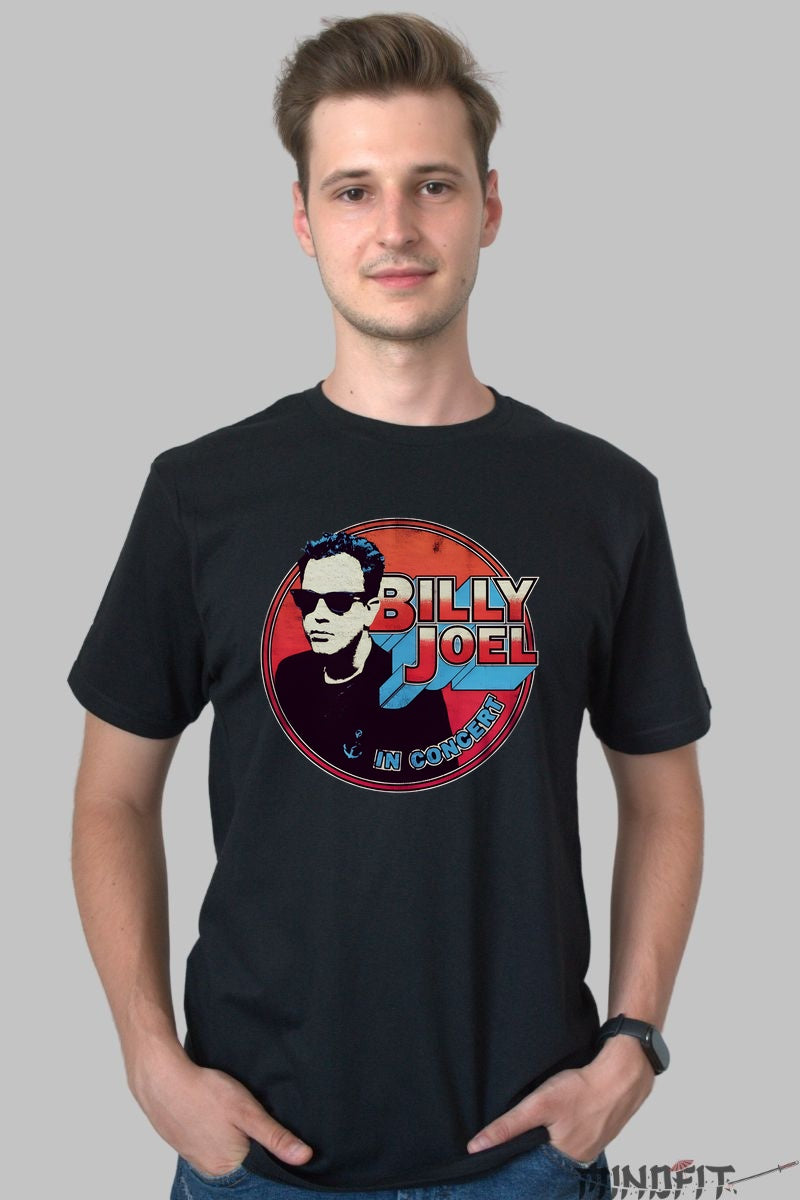 Tricou Billy Joel - In Concert Edition barbat negru