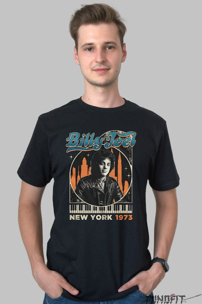 Tricou Billy Joel - New York 1973 barbat negru