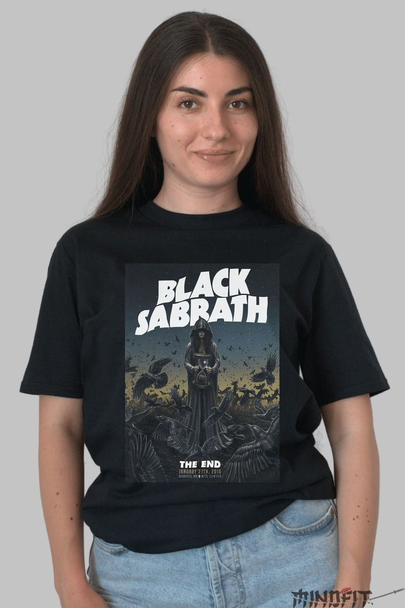 Tricou Black Sabbath - The End Tour Edition fata negru