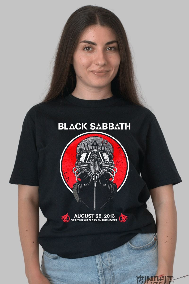 Tricou Black Sabbath - Verizon Live 2013 fata negru