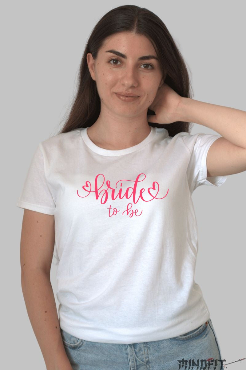 Tricou Bride To Be - Momente Speciale Cu Stil Dama Alb