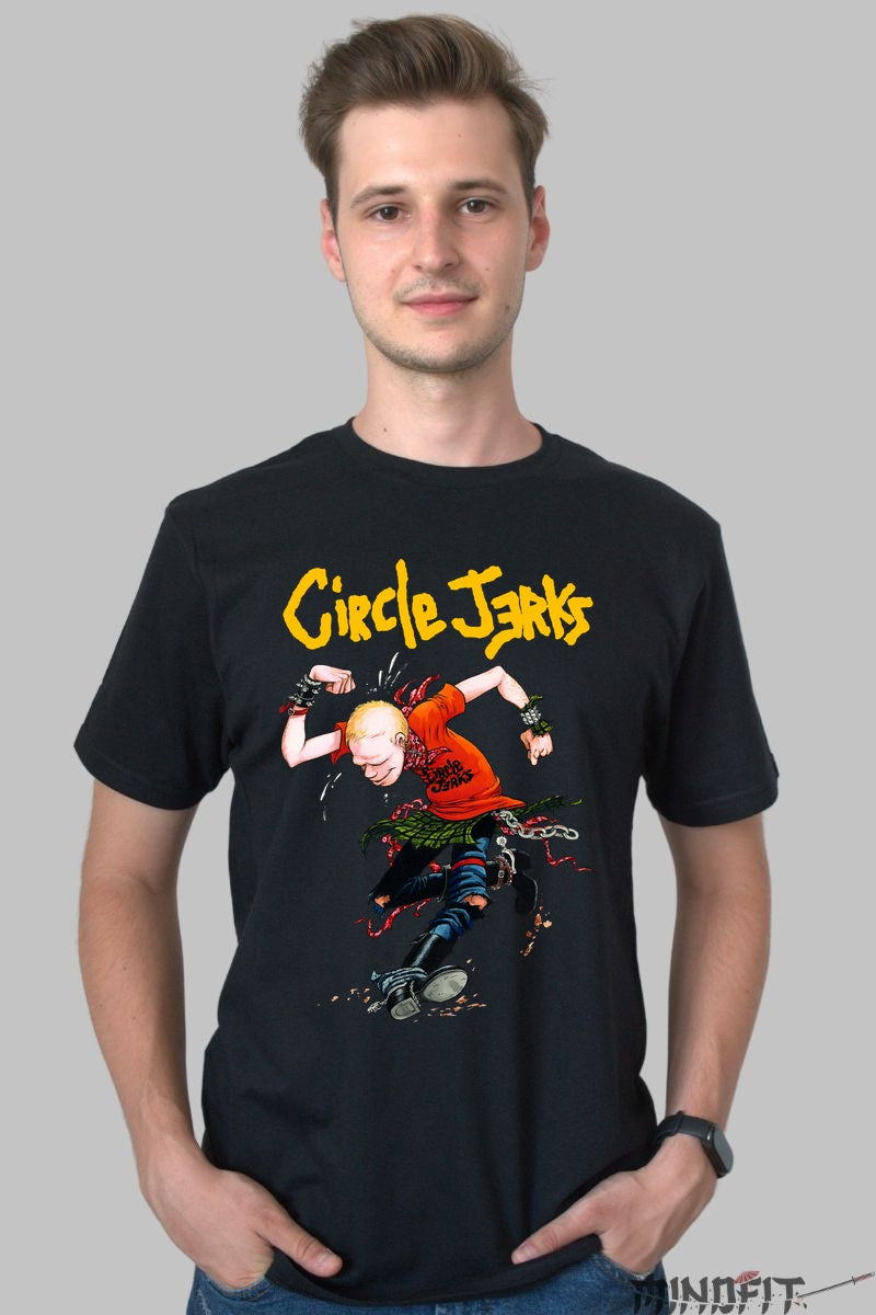 Tricou Circle Jerks - Punk Energy Art barbat negru