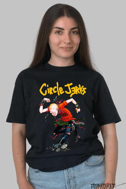 Tricou Circle Jerks - Punk Energy Art fata negru