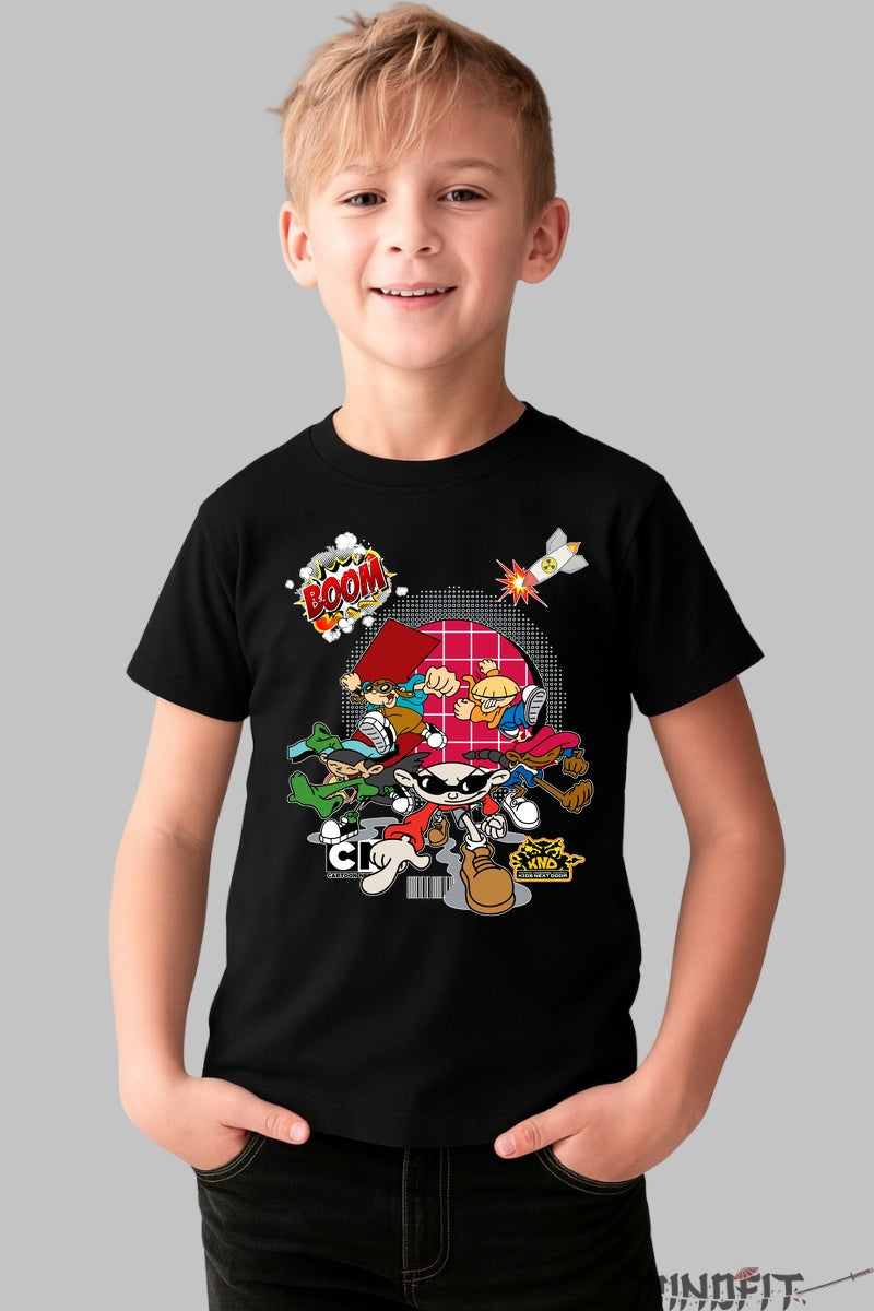 Tricou Codul Secret - Cartoon Network baiat negru