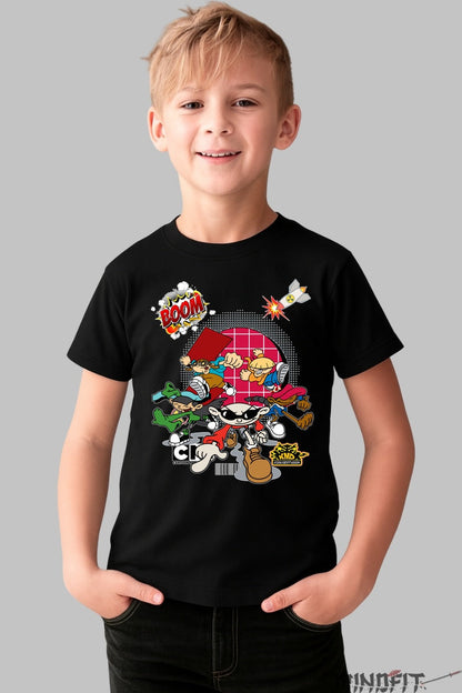 Tricou Codul Secret - Cartoon Network baiat negru