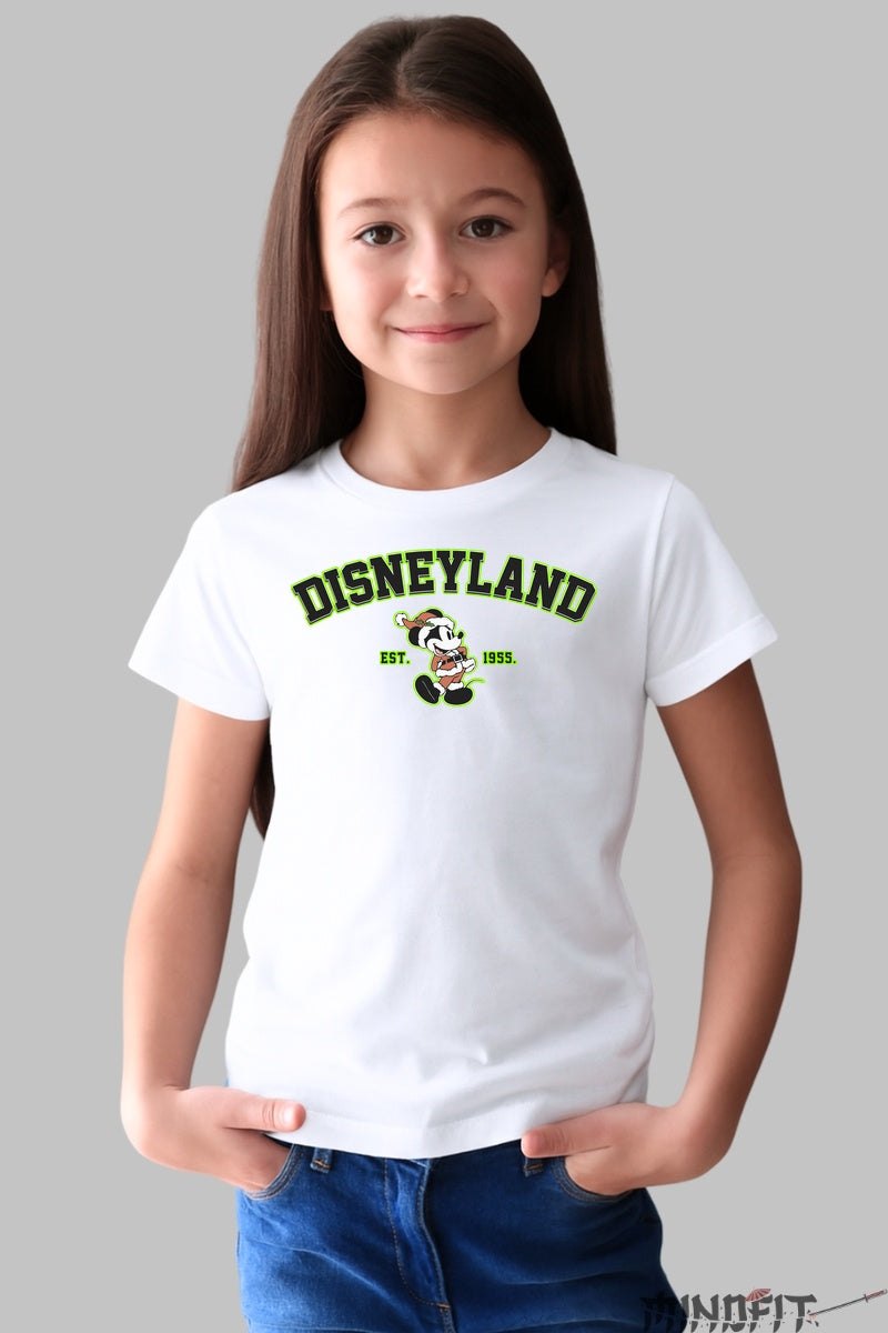Tricou Copii Disneyland Vintage - Goofy in stil retro fata alb
