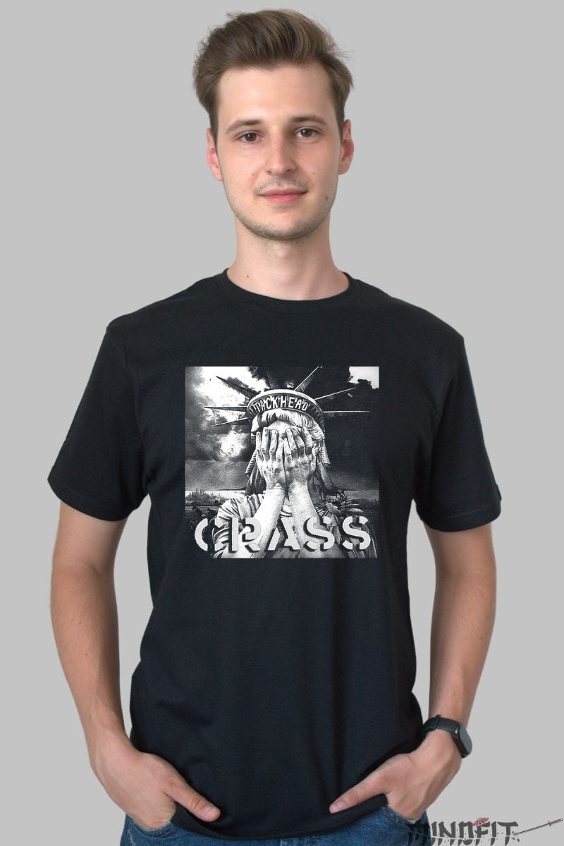 Tricou Crass - Punk Iconic Black barbat negru