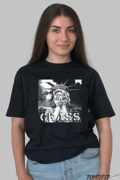 Tricou Crass - Punk Iconic Black fata negru