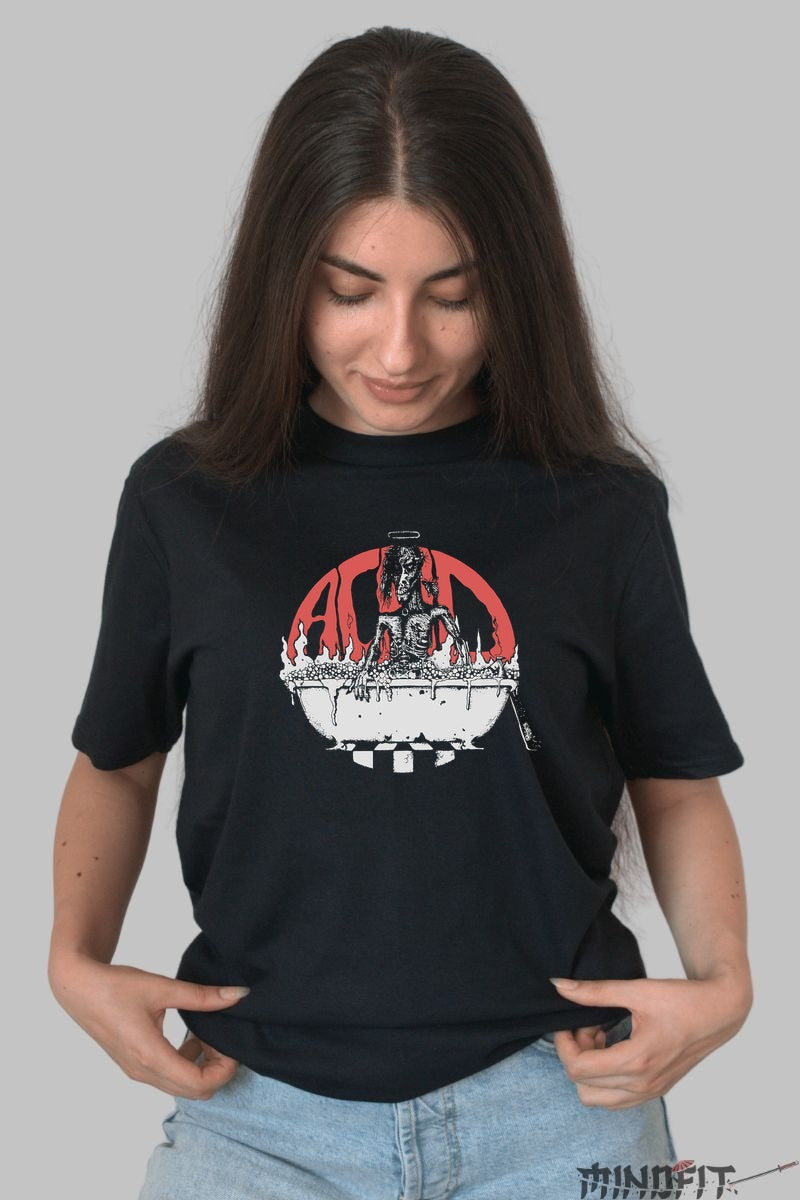 Tricou Dark Art - Acid Horror Bath dama negru