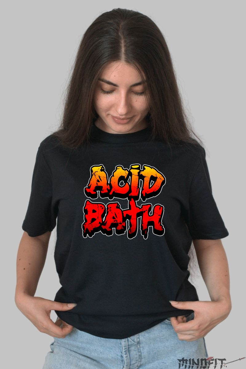 Tricou Dark Metal - Acid Bath Retro Fire dama negru