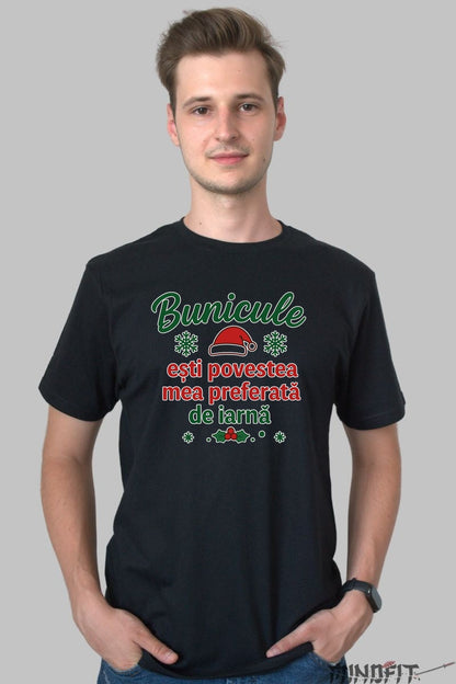Tricou De Craciun - Bunicule Esti Povestea Mea Preferata De Iarna dama alb