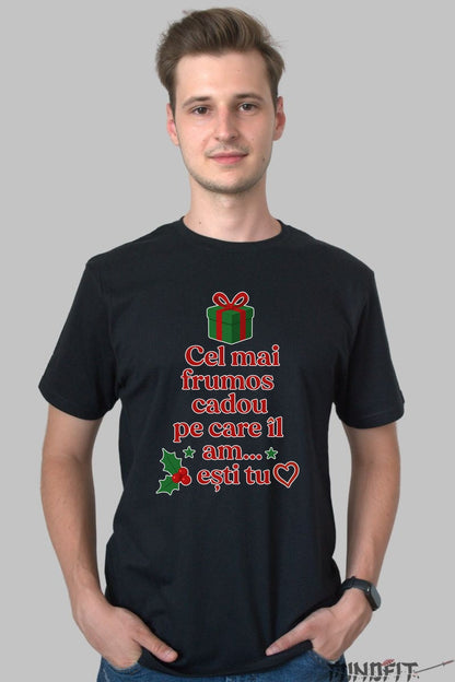 Tricou De Craciun - Cadoul Esti Tu dama alb