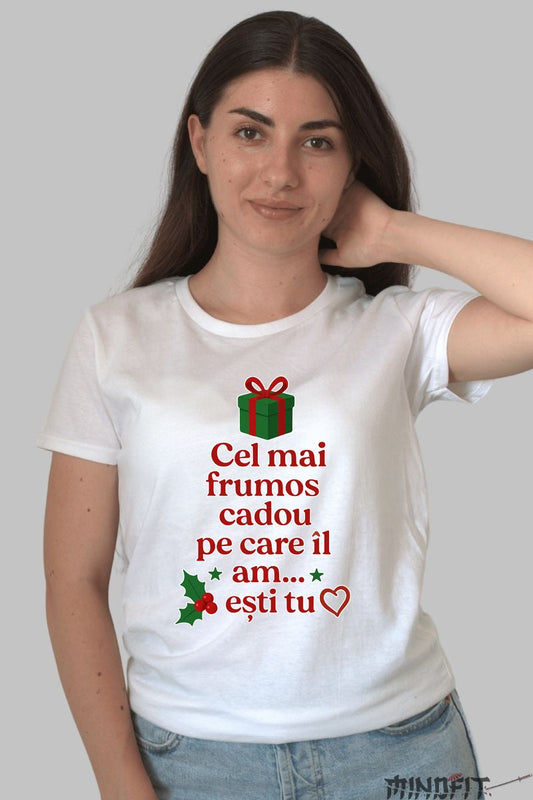 Tricou De Craciun - Cadoul Esti Tu barbat negru