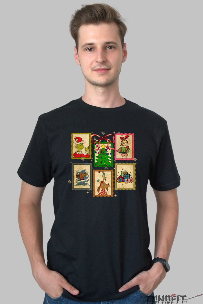 Tricou De Craciun - Cadouri Si Spirite Festive barbat negru