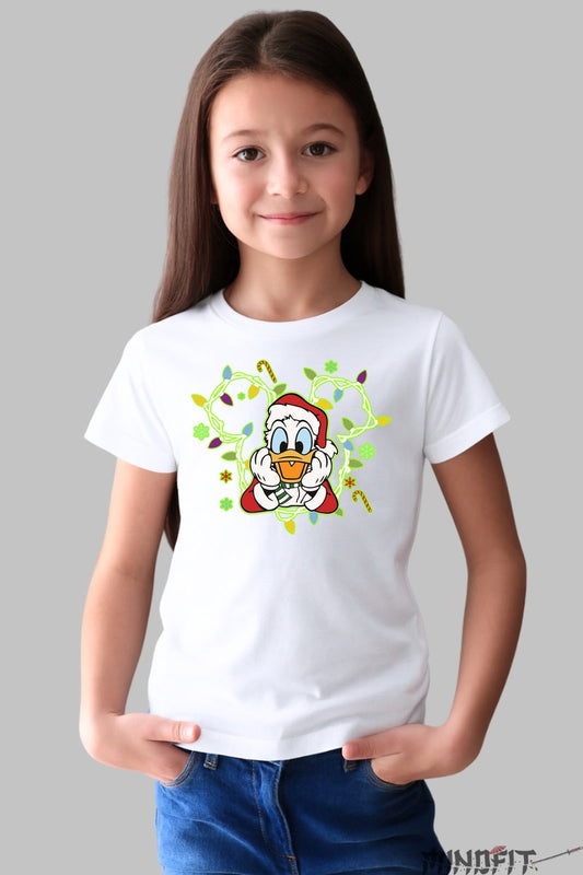 Tricou De Craciun Copii - Ratoi Sarbatorit fata alb
