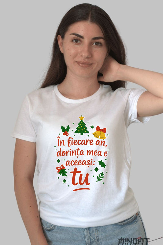 Tricou De Craciun - Dorinta Mea Esti Tu barbat negru
