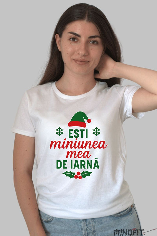 Tricou De Craciun - Esti Minunea Mea De Iarna barbat negru