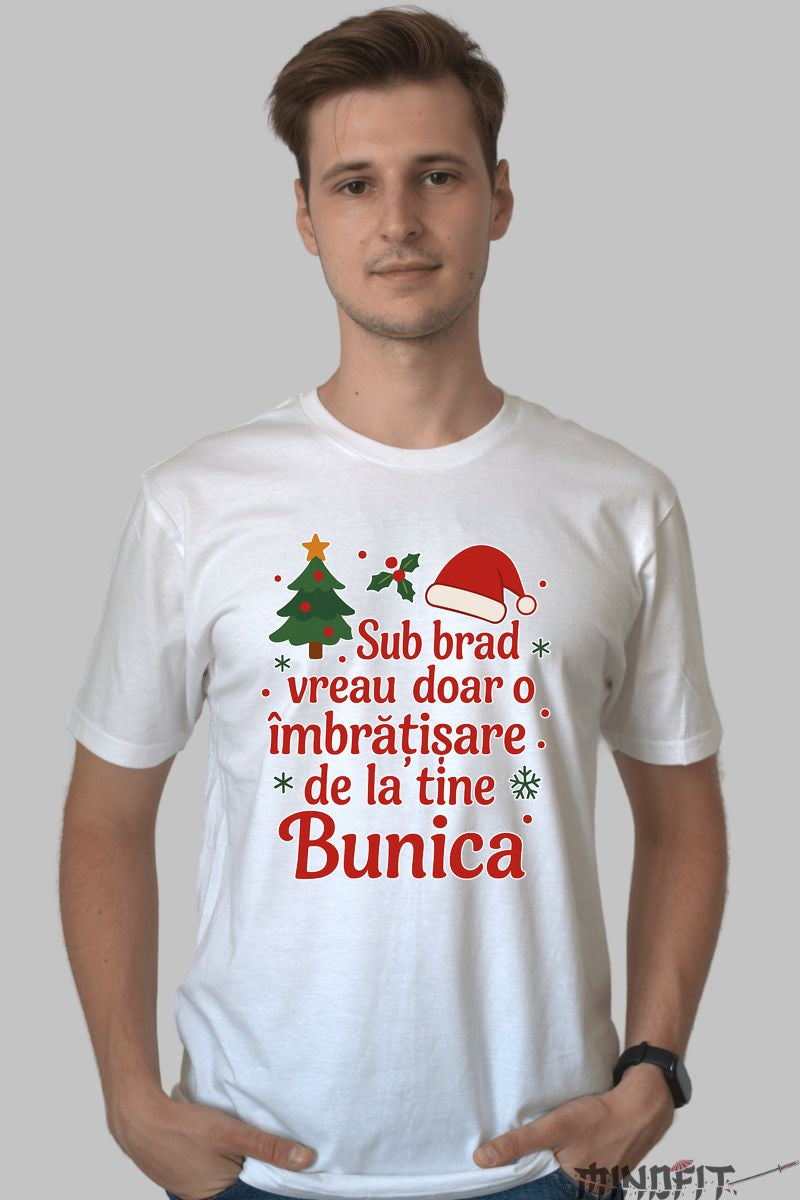Tricou De Craciun - Imbratisare De La Bunica dama negu