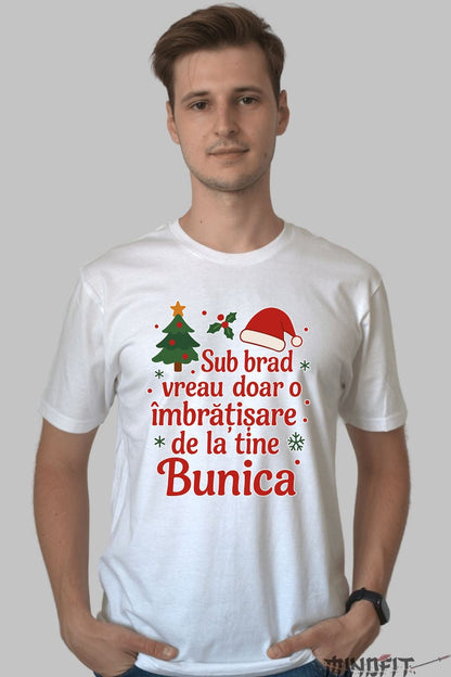 Tricou De Craciun - Imbratisare De La Bunica dama negu