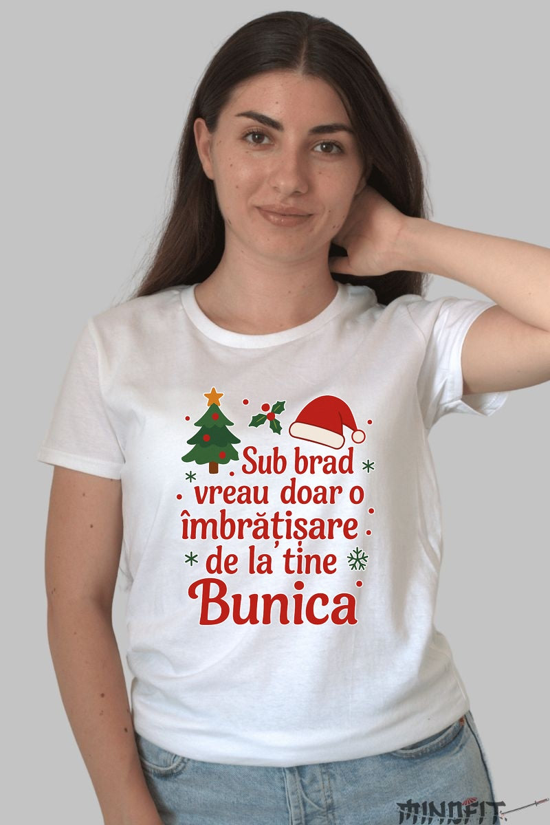 Tricou De Craciun - Imbratisare De La Bunica barbat negru