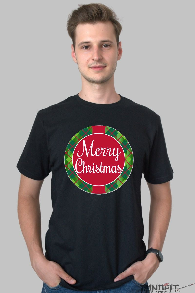 Tricou De Craciun - Merry Christmas Clasic barbat negru