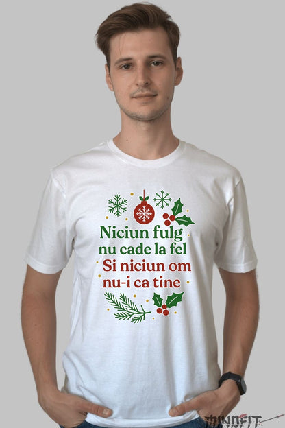Tricou De Craciun - Niciun Fulg Nu Cade La Fel dama negu