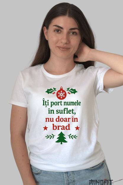 Tricou De Craciun - Numele Tau In Suflet barbat negru