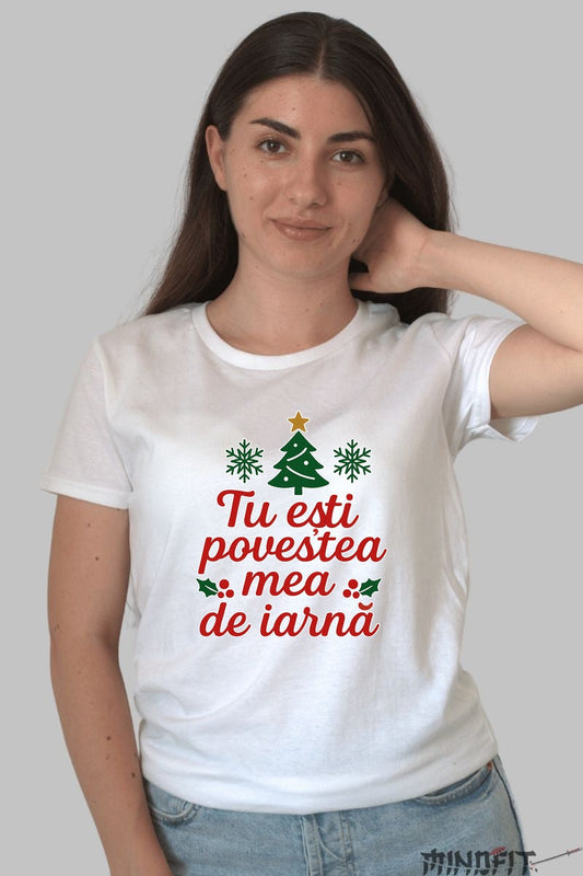 Tricou De Craciun - Povestea Mea De Iarna barbat negru