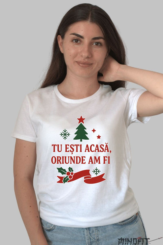 Tricou De Craciun - Tu Esti Acasa Oriunde Am Fi barbat negru