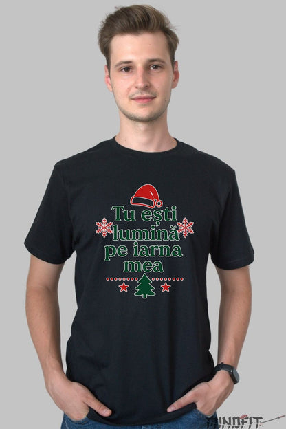 Tricou De Craciun - Tu Esti Lumina Pe Iarna Mea dama alb